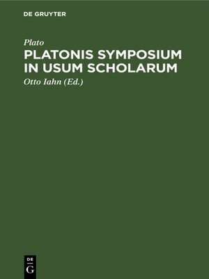 cover image of Platonis symposium in usum scholarum